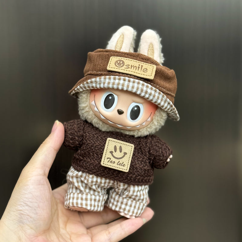 Handmade Outfit Set for Labubu Doll - Multiple Cute Styles (Including Hats, Dresses, Overalls, etc.)