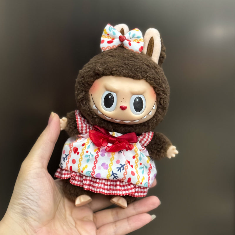 Handmade Outfit Set for Labubu Doll - Multiple Cute Styles (Including Hats, Dresses, Overalls, etc.)