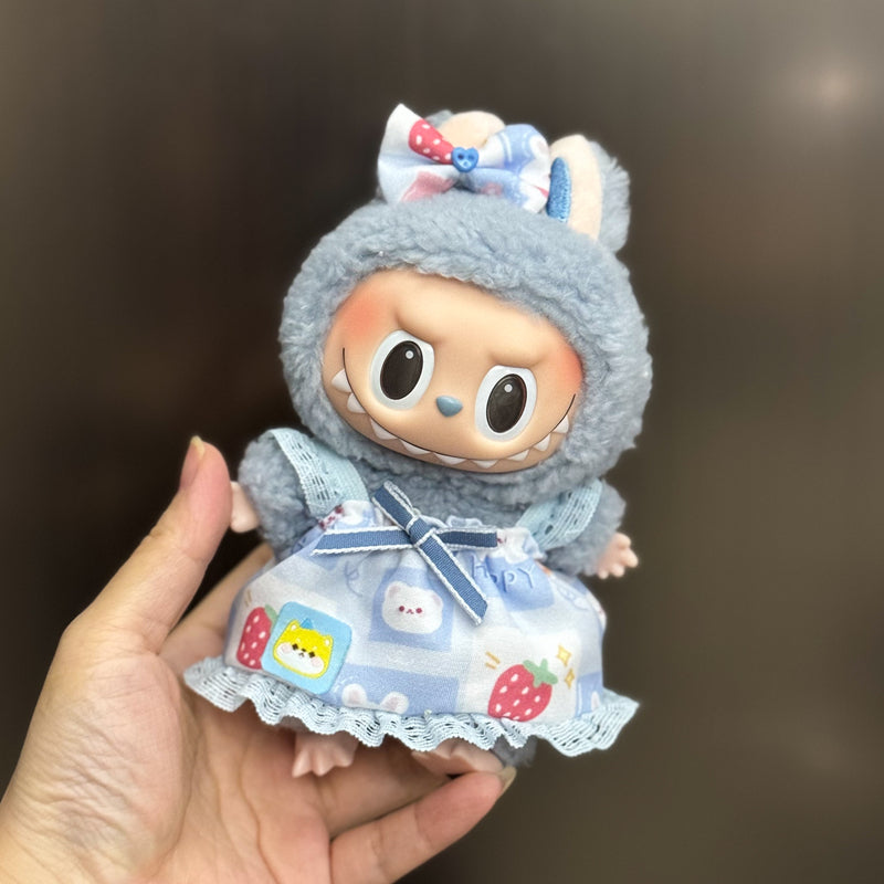 Handmade Outfit Set for Labubu Doll - Multiple Cute Styles (Including Hats, Dresses, Overalls, etc.)