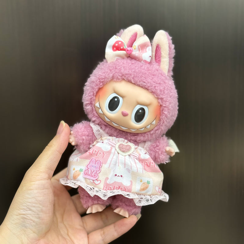 Handmade Outfit Set for Labubu Doll - Multiple Cute Styles (Including Hats, Dresses, Overalls, etc.)