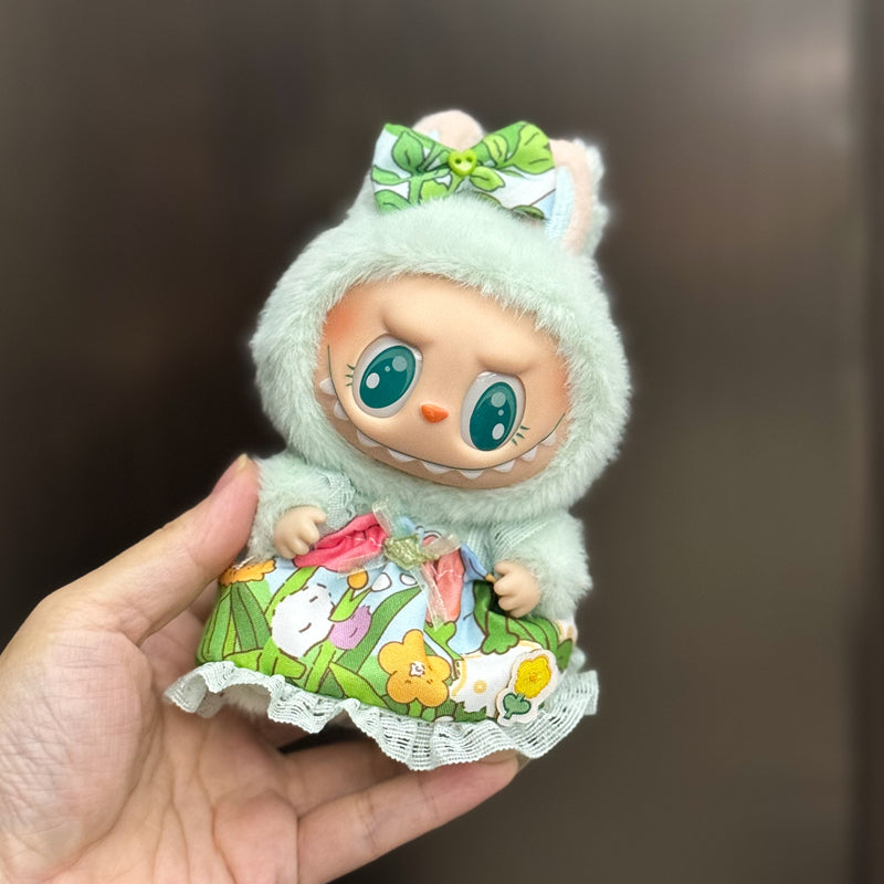Handmade Outfit Set for Labubu Doll - Multiple Cute Styles (Including Hats, Dresses, Overalls, etc.)
