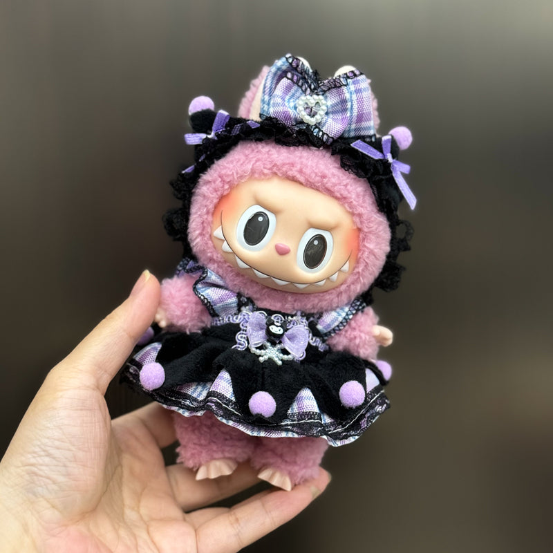 Handmade Outfit Set for Labubu Doll - Multiple Cute Styles (Including Hats, Dresses, Overalls, etc.)