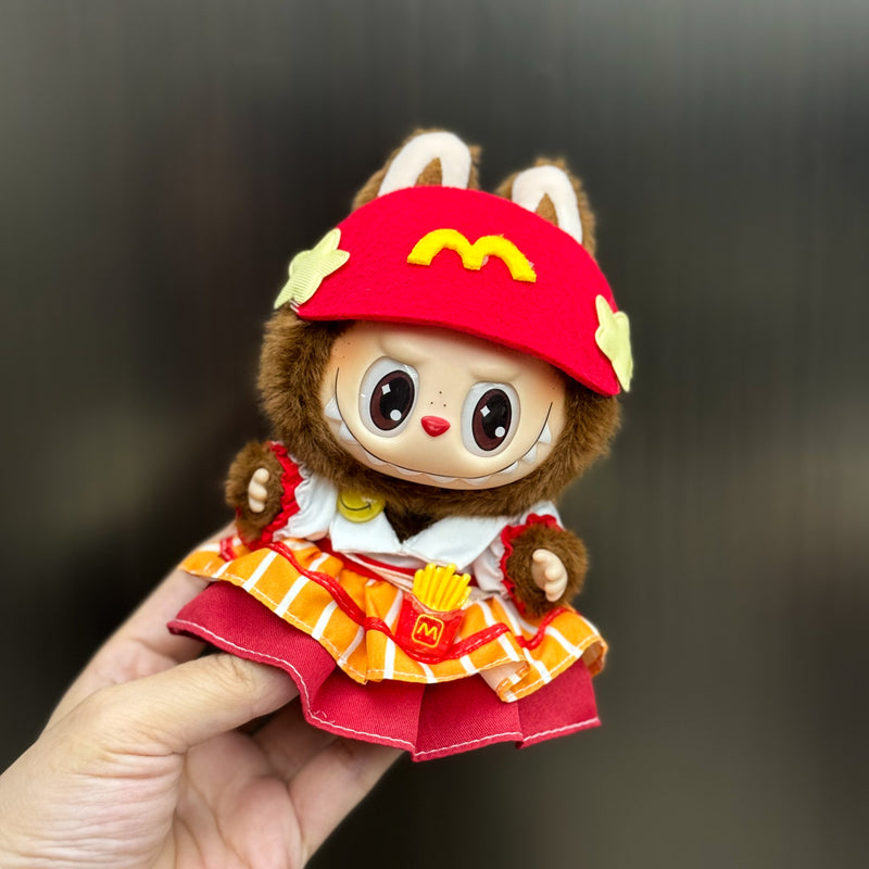 Handmade Outfit Set for Labubu Doll - Multiple Cute Styles (Including Hats, Dresses, Overalls, etc.)