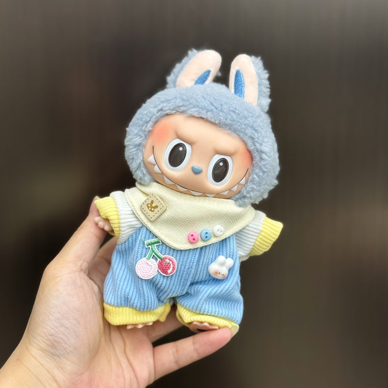 Handmade Outfit Set for Labubu Doll - Multiple Cute Styles (Including Hats, Dresses, Overalls, etc.)