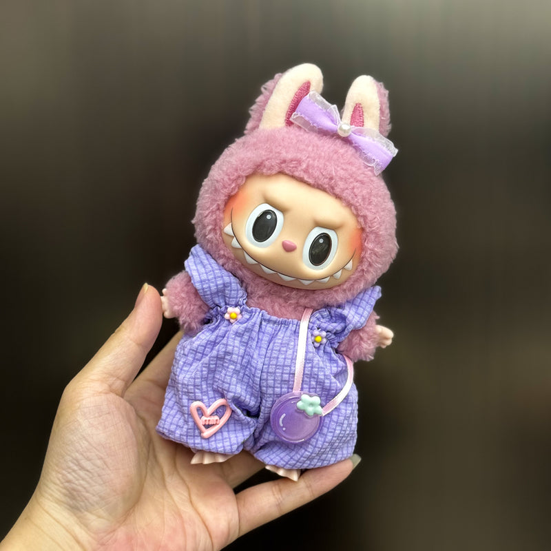 Handmade Outfit Set for Labubu Doll - Multiple Cute Styles (Including Hats, Dresses, Overalls, etc.)