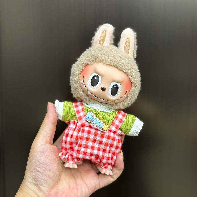 Handmade Outfit Set for Labubu Doll - Multiple Cute Styles (Including Hats, Dresses, Overalls, etc.)