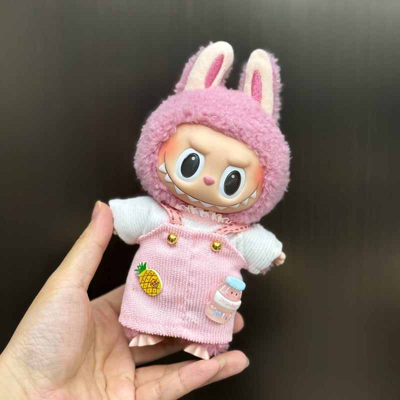 Handmade Outfit Set for Labubu Doll - Multiple Cute Styles (Including Hats, Dresses, Overalls, etc.)