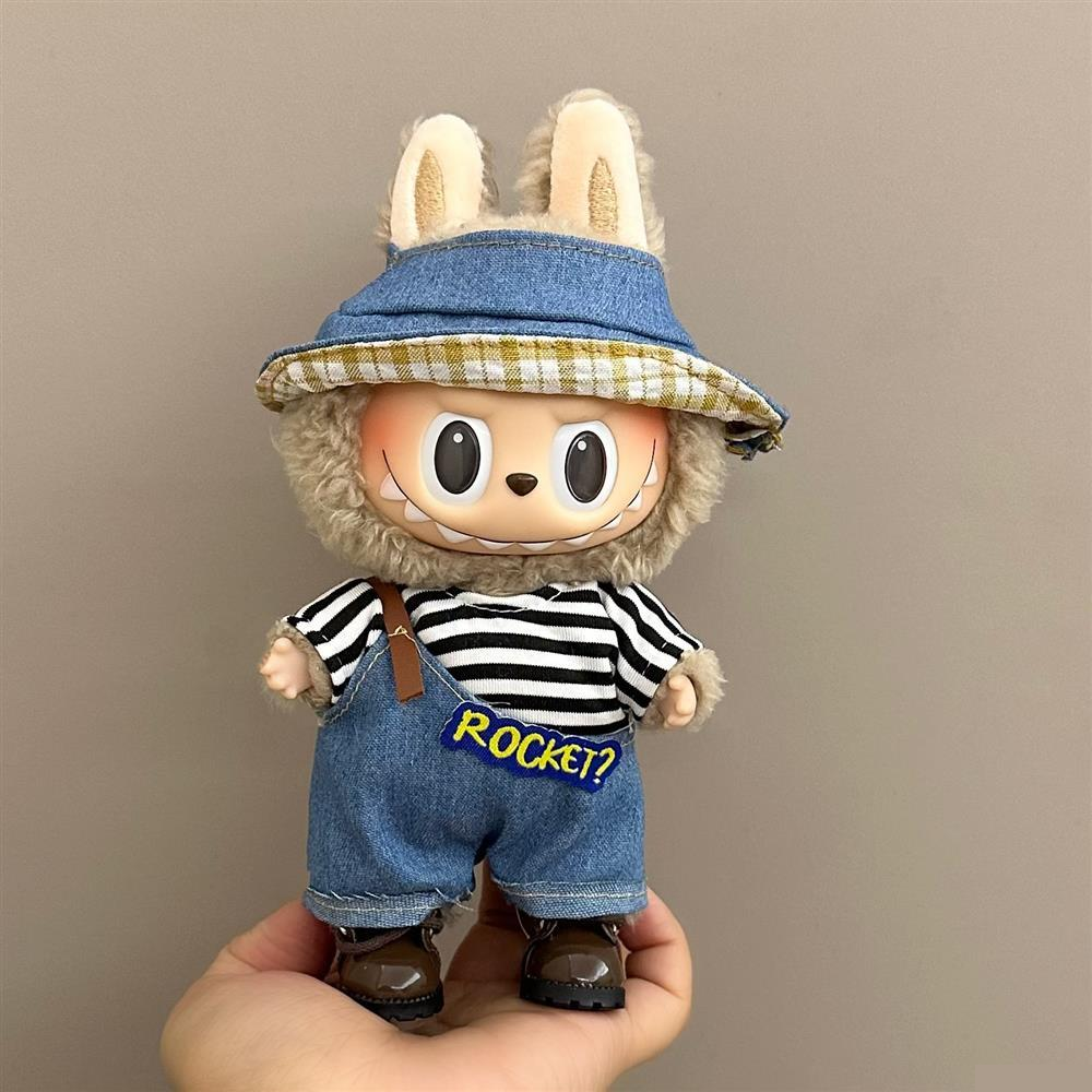 Handmade “Bunny & Plaid” Themed Outfit Collection for Labubu Dolls