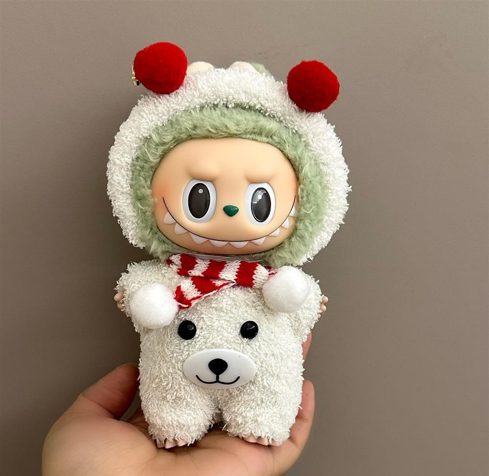 Handmade “Bunny & Plaid” Themed Outfit Collection for Labubu Dolls