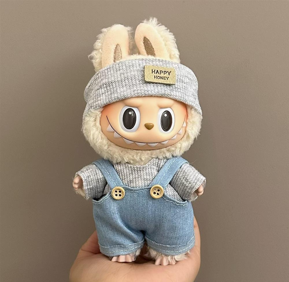 Handmade “Bunny & Plaid” Themed Outfit Collection for Labubu Dolls