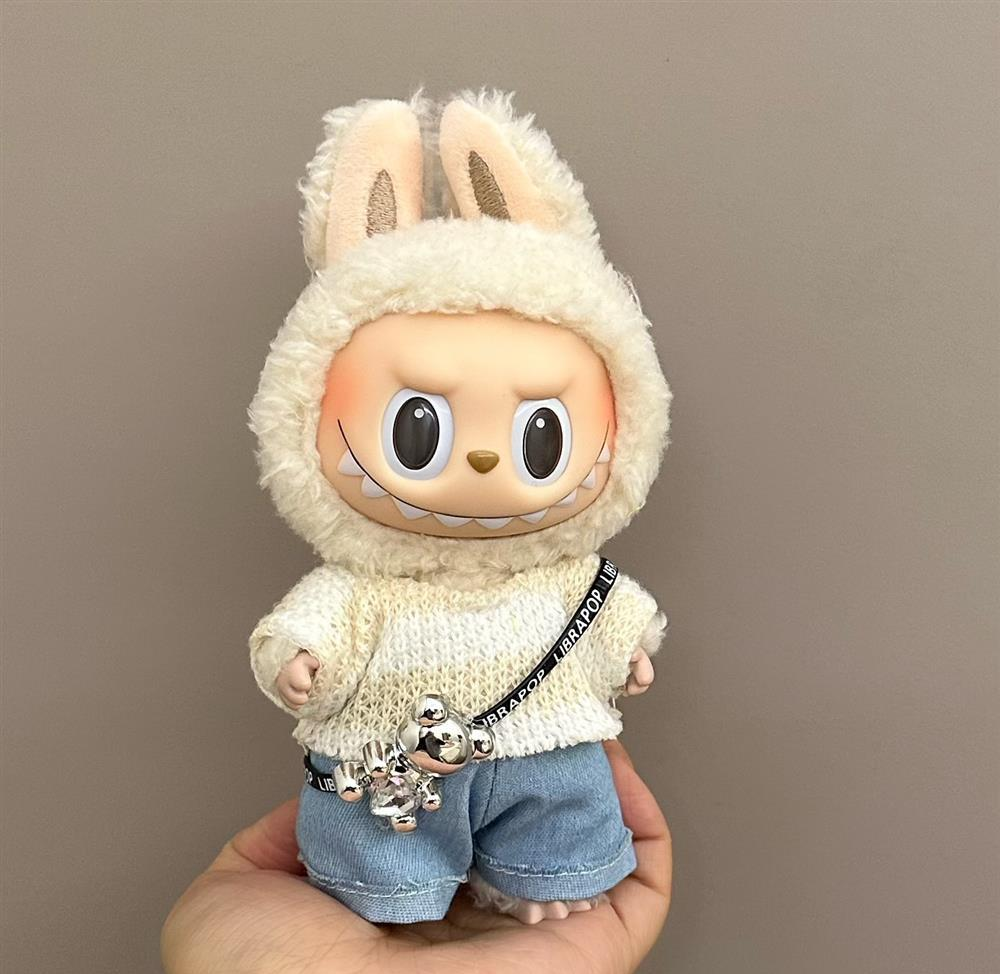 Handmade “Bunny & Plaid” Themed Outfit Collection for Labubu Dolls