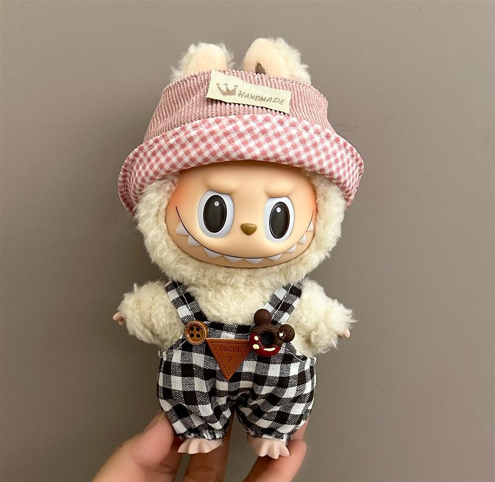 Handmade “Bunny & Plaid” Themed Outfit Collection for Labubu Dolls