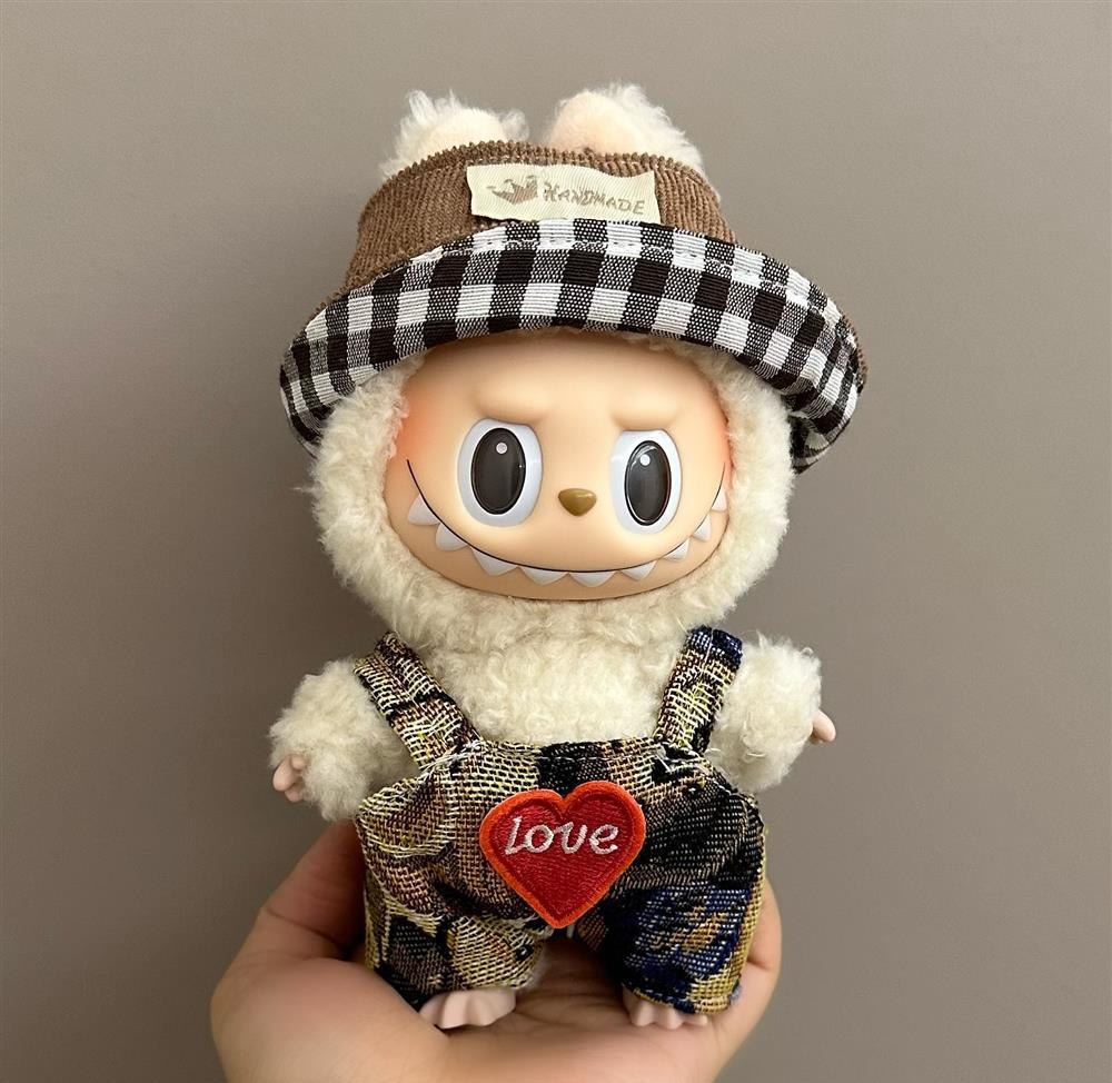 Handmade “Bunny & Plaid” Themed Outfit Collection for Labubu Dolls